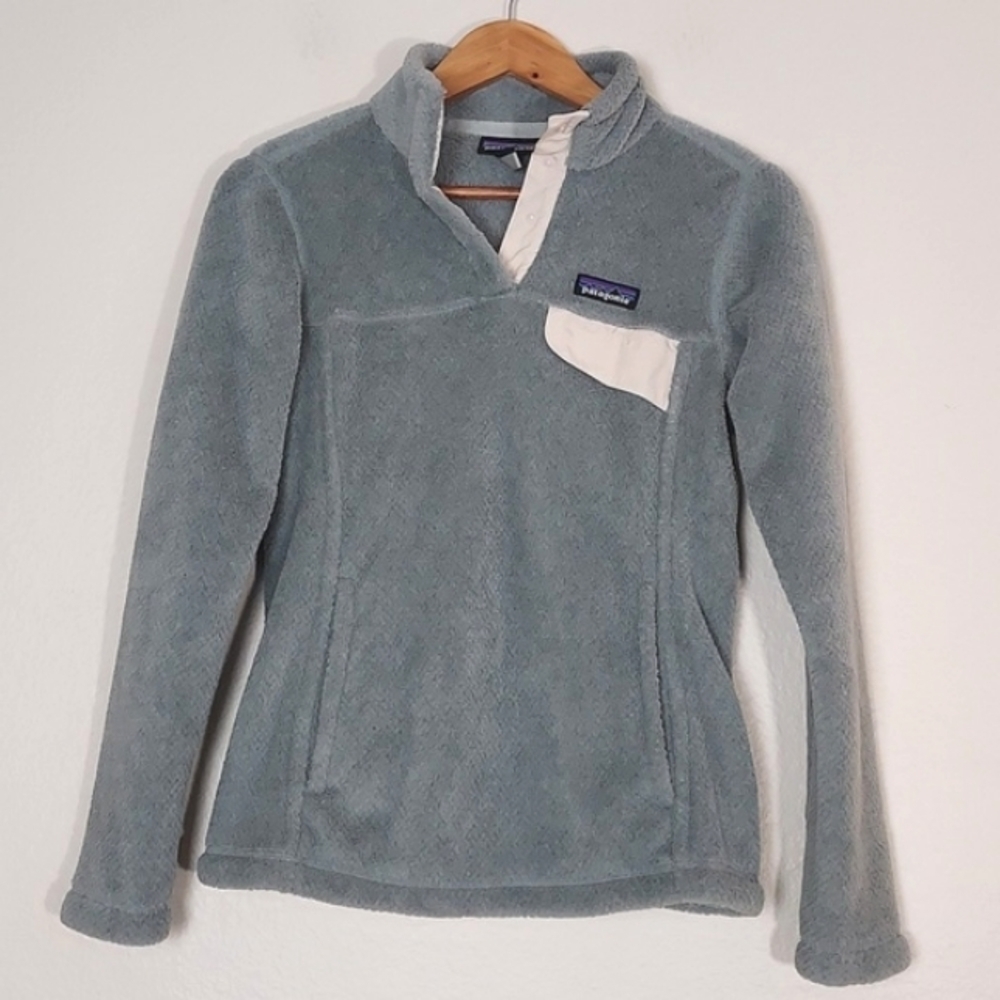 Patagonia Women's Re-Tool Snap-T Fleece Pullover Polartec Gray Size XS